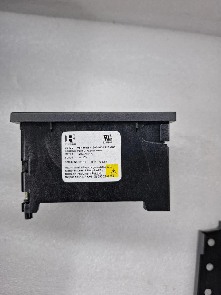 RISHABH 96 DC ANALOGVOLTMETER 2001031485/006